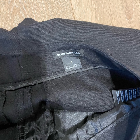 Club Monaco black size 0 capris pants - Picture 4 of 5
